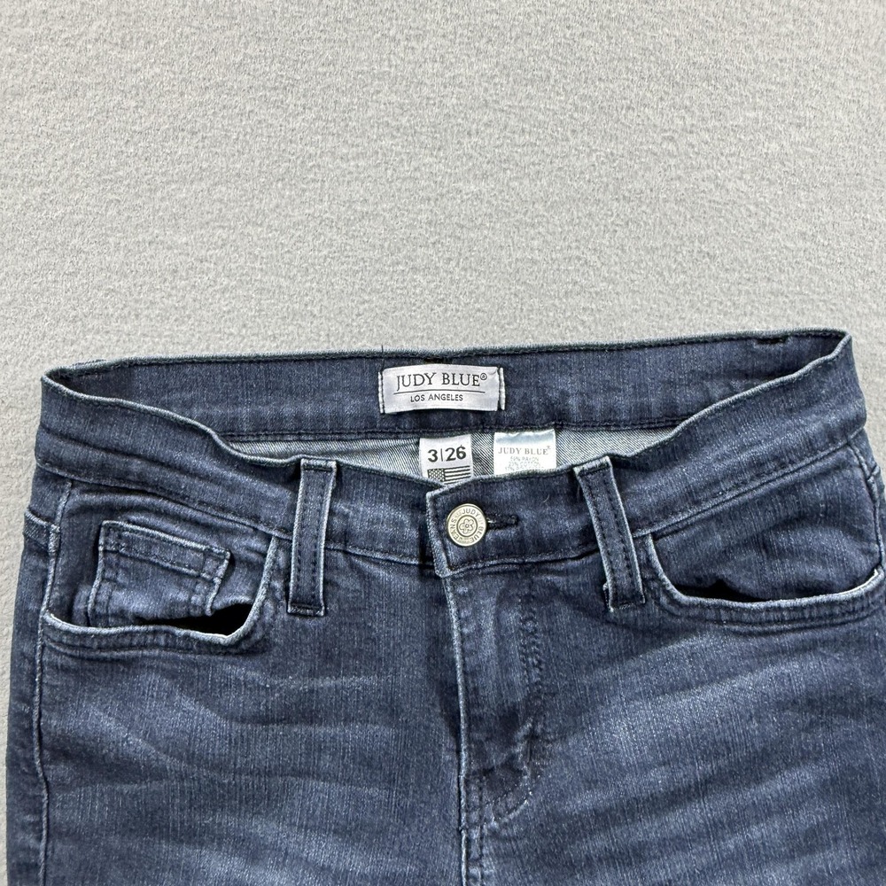 Judy Blue Flare Jeans Juniors 3/26 Blue‎ Medium Wash Stretch Denim 25x32 - Picture 4 of 8